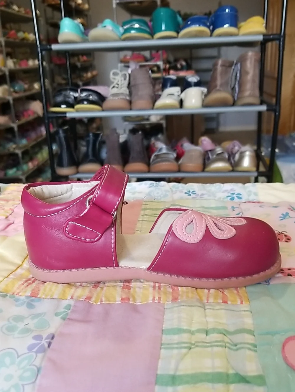 Matilda Jane Livie & Luca Leather Mary Jane Shoes Size 12 Petals